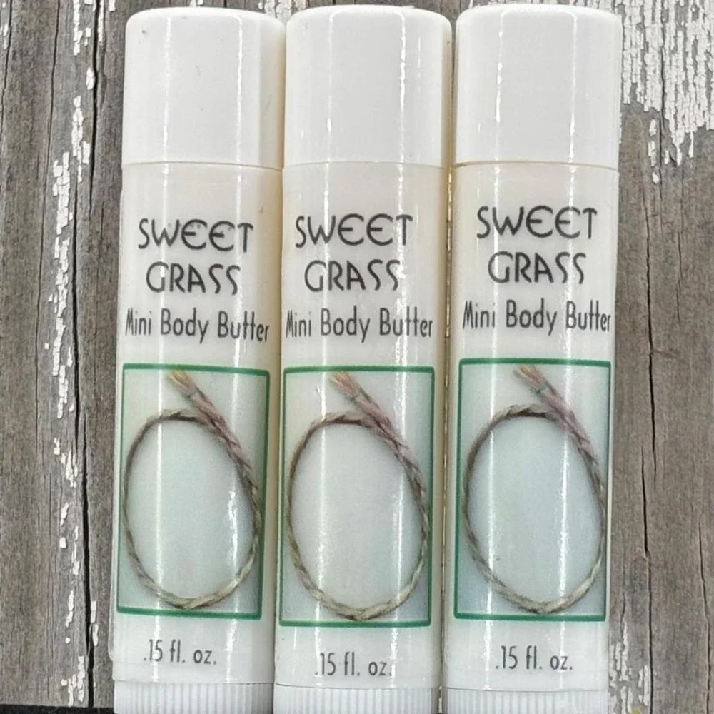 Sacred Feather Traders Sweet Grass Body Butter (3) 0.15 fl oz‎ tubes